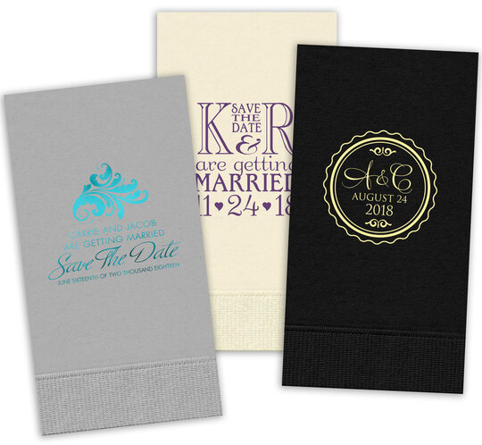 Custom Guest Towels with Your 1-Color Artwork